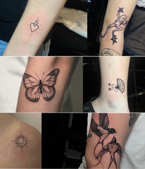 Tatuajes fineline realizado en Golden Tears Tattoo Barcelona